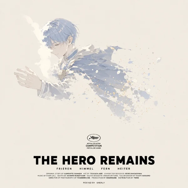 THE HERO REMAINS 电影海报版式练习